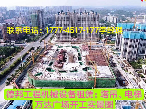 萬(wàn)達(dá)廣場(chǎng)、岳麓青城一二三期   租賃塔吊、電梯實(shí)情